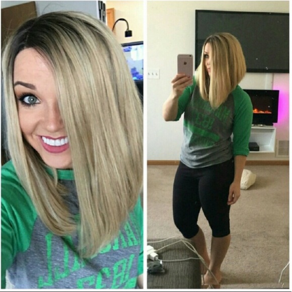 ✨Blonde OMBRÉ BOB Wig  LACE-FRONT ✨WIG *NWT* main image 4